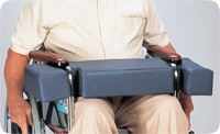 "Wheelchair Hugger Support Lap Cushion, Blue, 16"" X 20"""