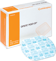 "Opsite Post-Op Transparent Waterproof Dressing 3-3/4"" x 3-3/8"""