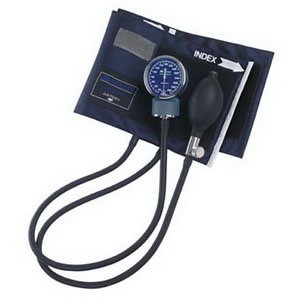 Adult Signature Aneroid Sphygmomanometers with Blue Nylon Cuff