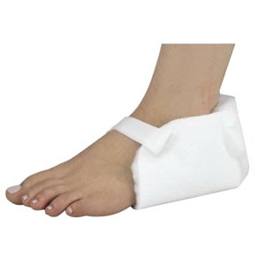 Heel Protector with One Strap, One Size Fits Most, White