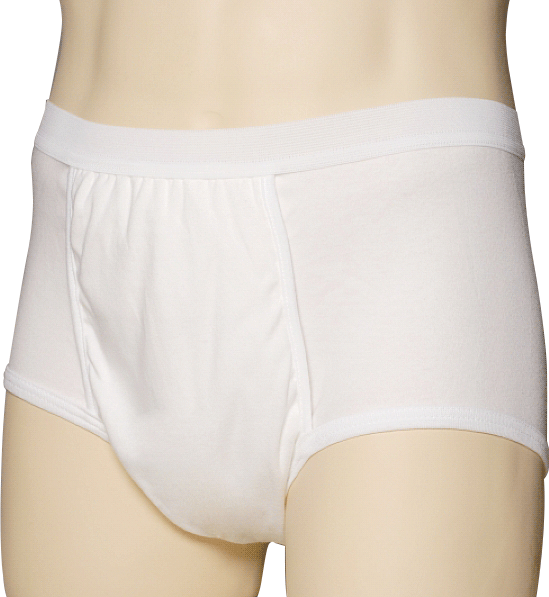 "CareFor Ultra Men's Briefs with Haloshield Odor Control, Medium 34"" - 36"""