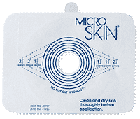 "Two-Piece Plain Microskin Barrier, Lrg Up To 2.5"""