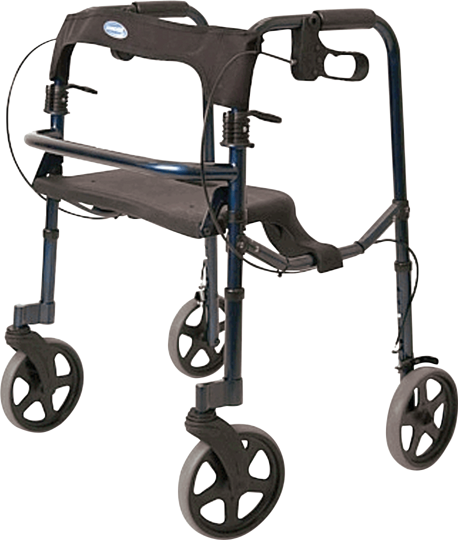 Rollite Adult Rollator with 8" Wheel, Blue