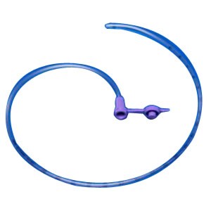 Purple Argyle Indwell Pediatric Polyurethane Feeding Tube 6-1/2 fr