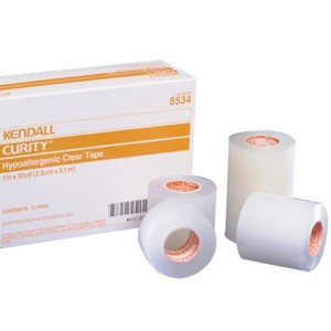 "Curity Hypoallergenic Clear Tape 2"" x 10 yds."