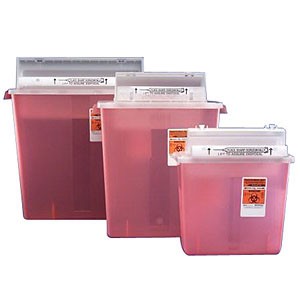 SharpStar In-Room Sharps Container Counter Balanced Lid 12 Quart