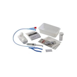 Dover 2-Way 100% Silicone Foley Catheter Kit 14 Fr 5 cc