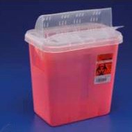 2 Gallon General/Ancillary Container,Solid Red,H Drop