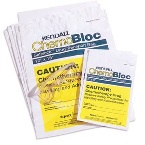 ChemoPlus Chemo Drug Transport Bag 6" x 9", White
