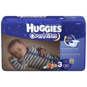 HUGGIES Overnite Diaper Step 3, 16 - 28 lb