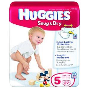 HUGGIES Snug and Dry Diapers, Step 5, Big Pack