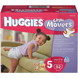 HUGGIES Little Movers Diapers, Step 5, Big Pack