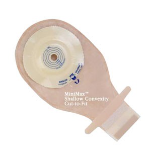 "MiniMax Cut-To-Fit 1/2""-1-1/2"" Shallow Convex, Opaque Drainable Pouch"