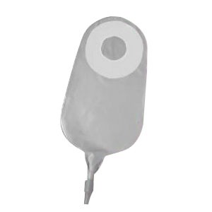 E-Z Drain Two-Piece Urostomy Drainable Pouch Regular, 10" L x 5-3/8" W, Clear, 20 oz.