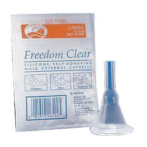 Freedom Clear Self-Adhering Male External Catheter, 40 mm