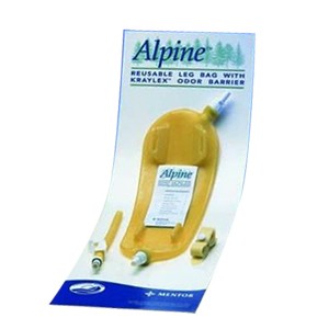 Alpine Reusable Straight-Port Leg Bag, Short Wide 26 oz.