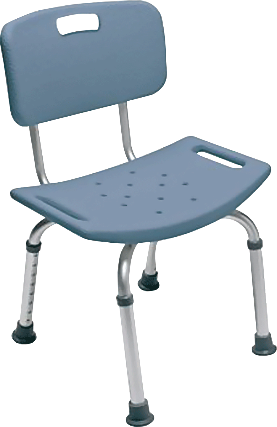 Lumex Platinum Collection Bath Seat with Backrest, 22" x 20" x 19", Blue