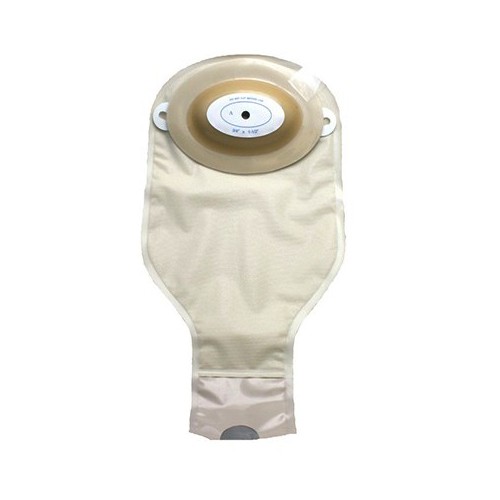 Special Nu-Flex Brief Oval B Adult Post-Op Drainable Pouch 3/4" x 1-1/8"  Opening Angled 8:00-2:00 W