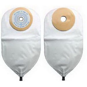 1-Piece Post-Op Adult Urinary Pouch Precut 1-3/8" Round Flutter Valve