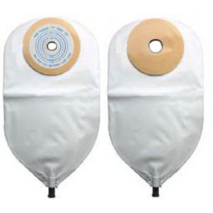 1-Piece Post-Op Urinary Pouch Cut-to-Fit Convex 3/4" x 1-1/2" Oval