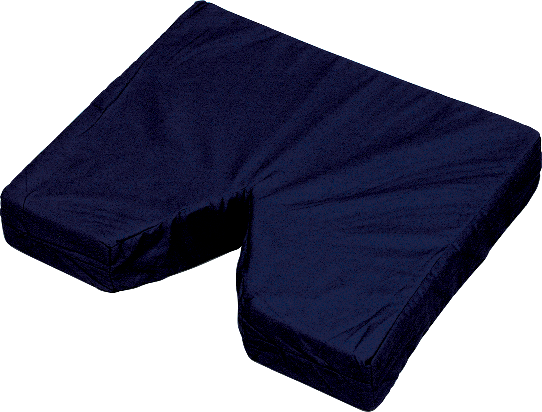 "Coccyx Seat Cushion 16"" x 18"" x 3"" with Navy Cover"