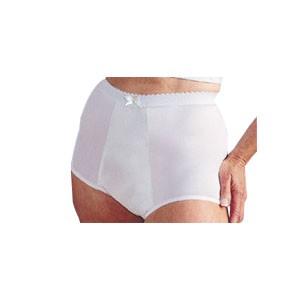 "Health Dri Fancies Heavy Nylon Panty Size 10, White 34"" - 36"""
