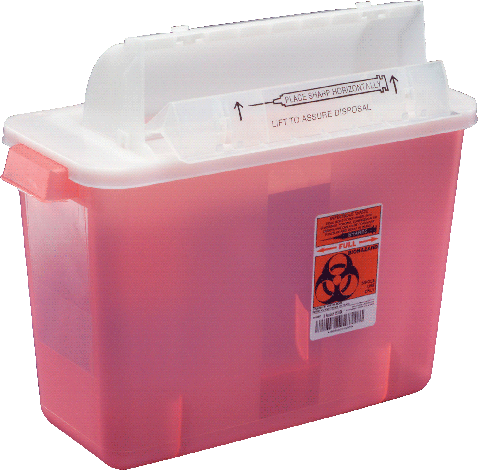 SharpStar In-Room Sharps Container Counter Balanced Lid 8 Quart