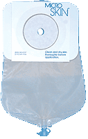 "9"" Urostomy Pch w/Barrier, For 1"" Stoma, 10 Per Bx"