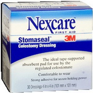 "Nexcare Stomaseal Dress 4"" x 4"" 30/Bx 1507 3M"