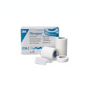 "Micropore Standard Hypoallergenic Paper Surgical Tape 3"" x 10 yds."