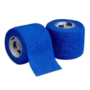 "Coban Self-Adherent Wrap 4"" x 5 yds., Blue"