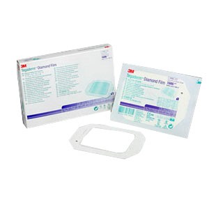 "Tegaderm Diamond Pattern Transparent Dressing Picture-frame Style 2-3/8"" x 2-3/4"