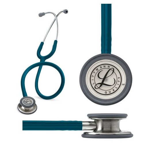 "Littmann Classic III Stethoscope, Caribbean Blue Tube, 27"""