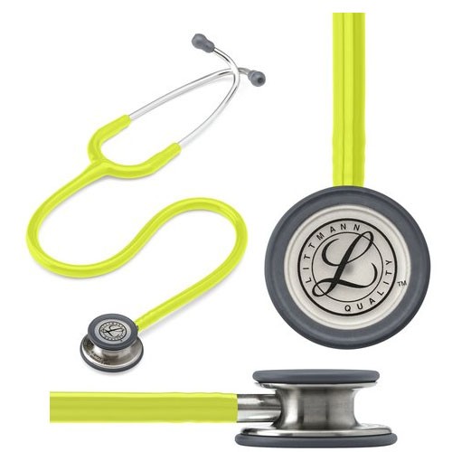"Littmann Classic III Stethoscope, Lemon-Lime Tube, 27"""