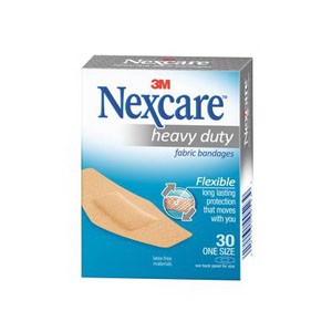 "Nexcare Heavy Duty Flex Fabric, 1-1/18"" x 3"""