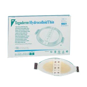 "Tegaderm Hydrocolloid Thin Dressing, 6-3/4"" x 8"" with 5-1/2"" x 6-3/4"" Pad"