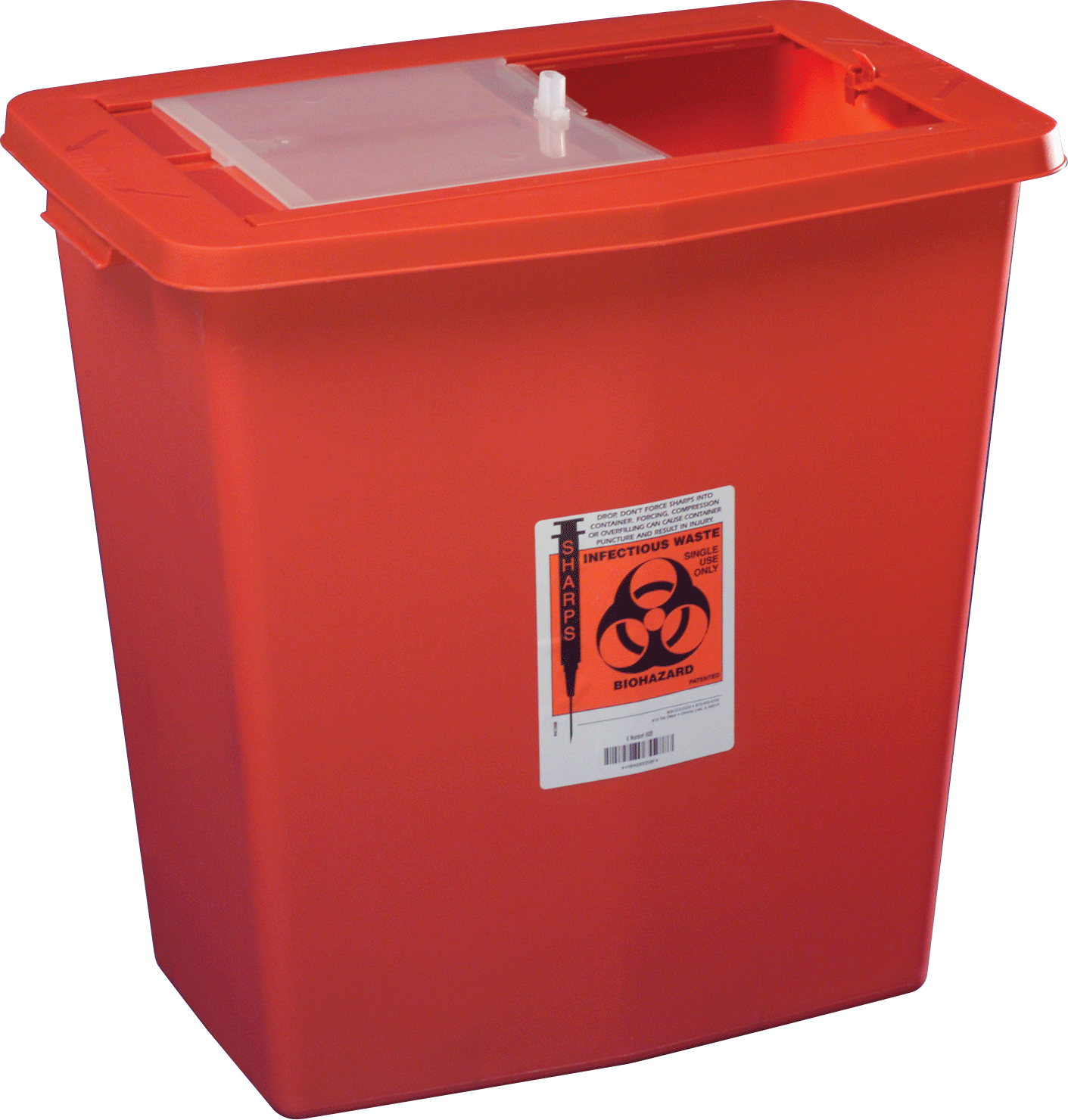 SharpSafety Large Volume Container 12 Gallon, Red