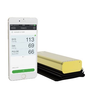 QardioArm Smart Blood Pressure Monitor for Apple iOS and Android Gold