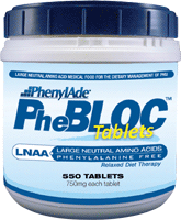 PhenylAde PheBLOC LNAA 750mg Tablet