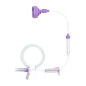 Gravity Bag 40 mm Screw Cap Feeding Set, Latex-Free