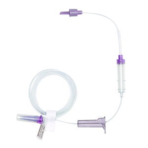Gravity Bag Safety Screw Connector Feeding Set, Latex-Free