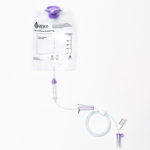 Gravity Bag 500 mL Feeding Set, Latex-Free