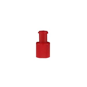 Male and Female Luer Lock Cap, Red