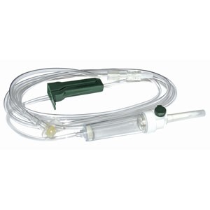 Administration Set with Universal Spike Drip Chamber 84", 11 mL Priming Volume, Roller Clamp and Rot