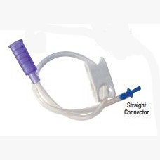 Bolus Feeding Set With Straight Port, 28 French