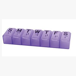 7 Day Pill Organizer, Assorted Colors