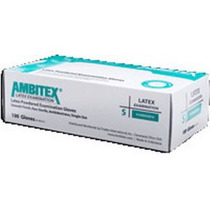 AMBITEX Non-Sterile Powdered Latex Glove Small
