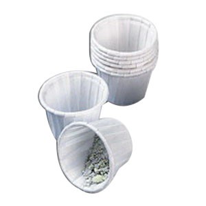 Paper Souffle Cup, 1/2 oz., Regular, White, 250 Cups Per Tube.