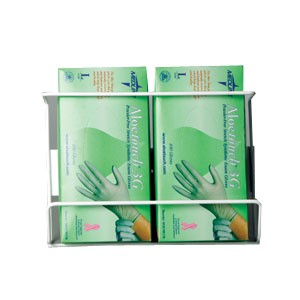 Triple Vertical Wire Glove Box Holder, 16" x 11" W x 3-3/4" H