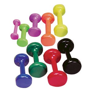 Vinyl-coated Dumbbell, 3 lb. Weight